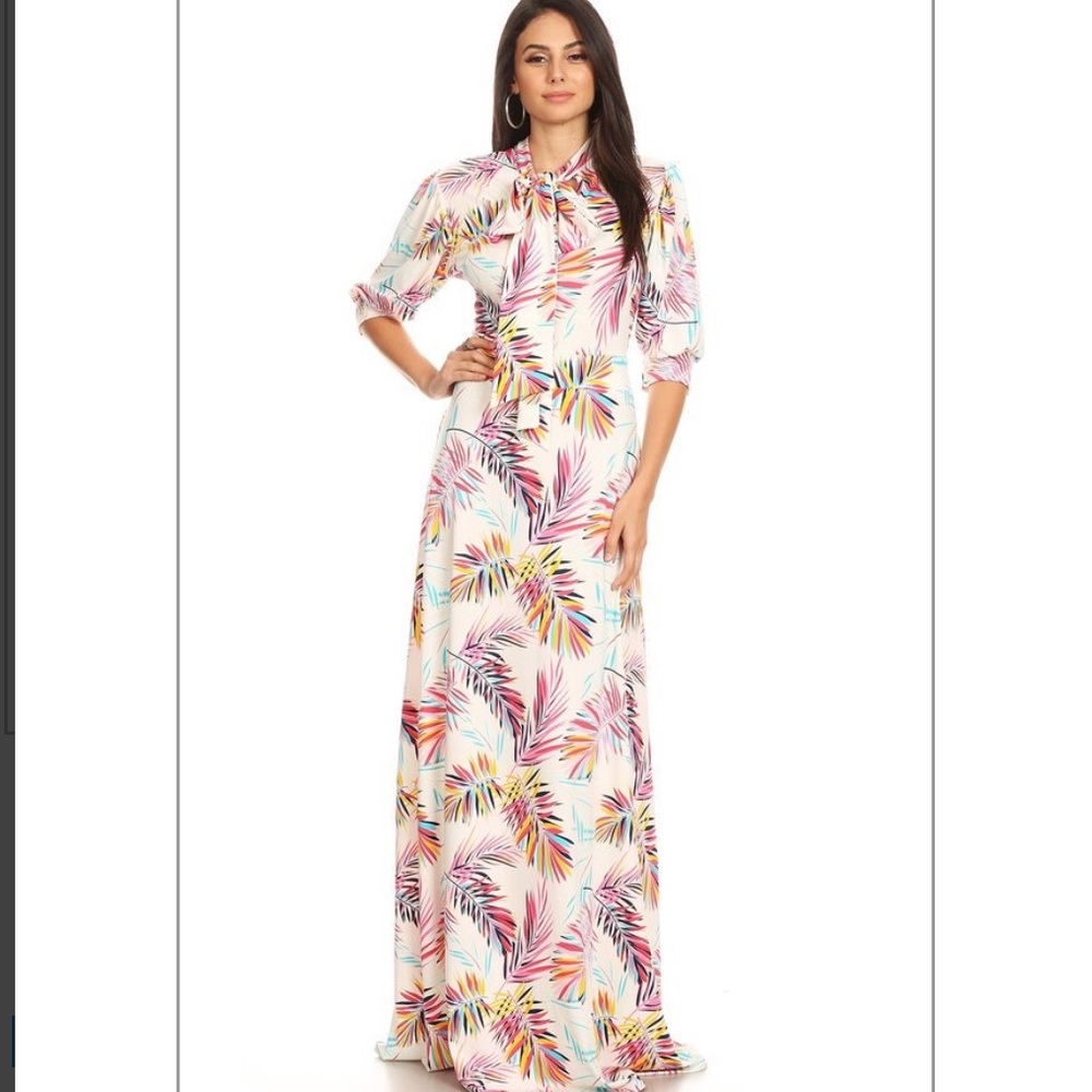 🌟🌟NEW Karen T Designs Bow Neck Maxi Dress